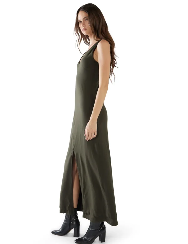 Outlet LES TIEN Ali Double V- Tank Dress Forest