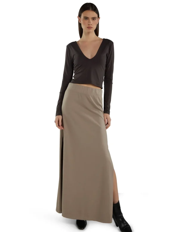Online LES TIEN Anna Full Length Skirt Dove