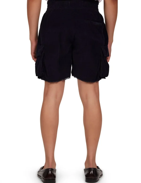 Fashion LES TIEN Baby Corduroy Cargo Yacht Short Navy