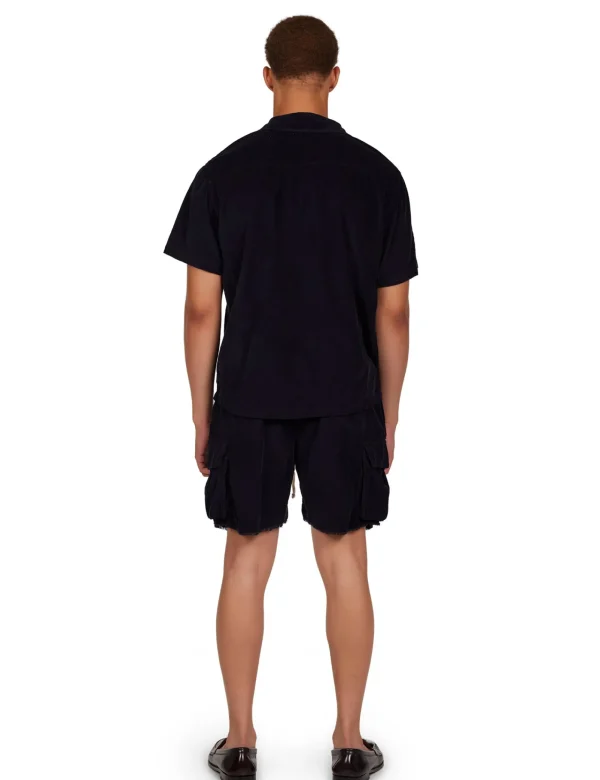 Fashion LES TIEN Baby Corduroy Cargo Yacht Short Navy