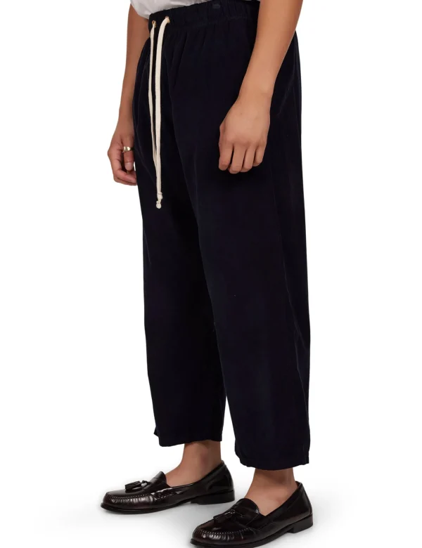 Hot LES TIEN Baby Corduroy Cropped Relaxed Pant Navy
