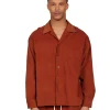 Outlet LES TIEN Baby Corduroy L/S Cuban Shirt Cedar