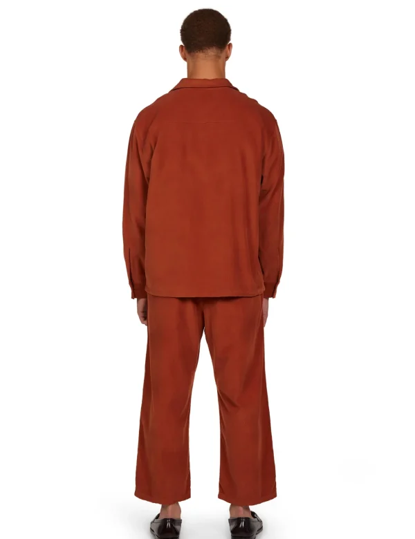 Outlet LES TIEN Baby Corduroy L/S Cuban Shirt Cedar