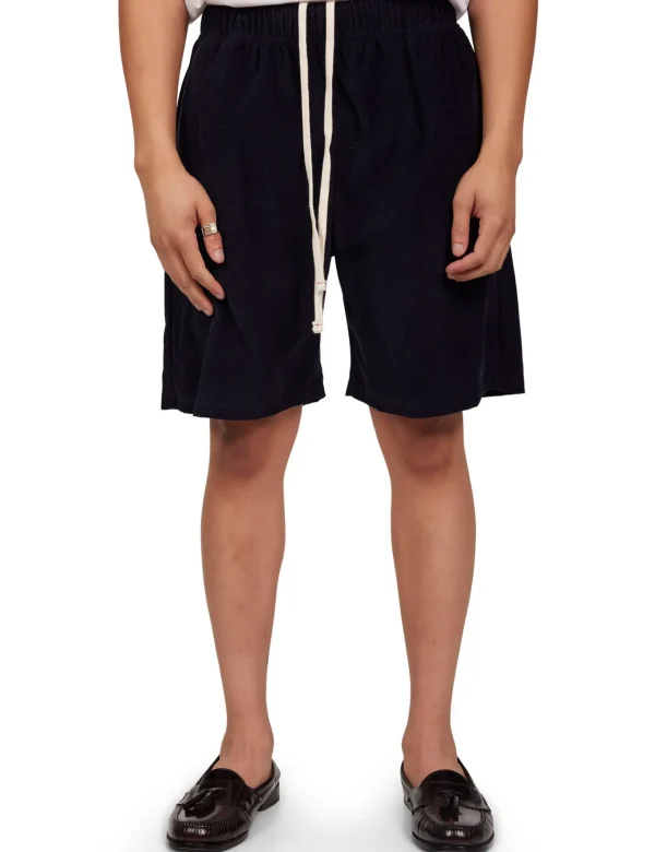 Discount LES TIEN Baby Corduroy Rider Short Navy