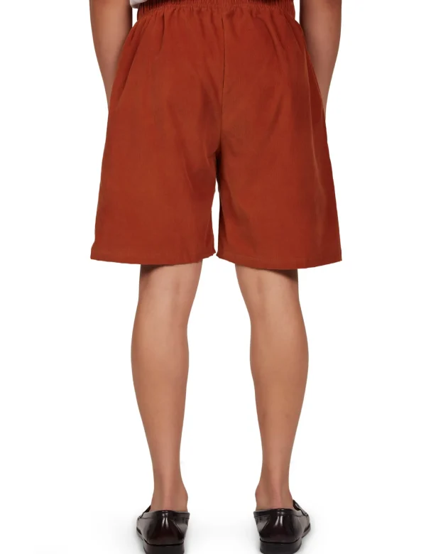 Fashion LES TIEN Baby Corduroy Rider Short Cedar