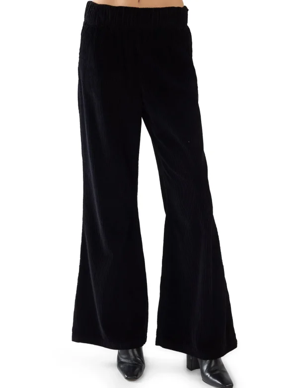 New LES TIEN Bella Bell Bottom Jet Black