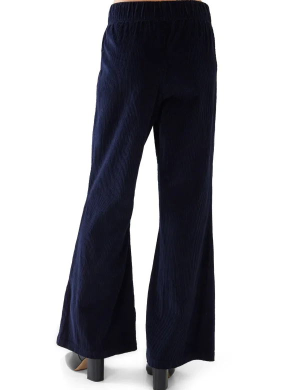 New LES TIEN Bella Bell Bottom Navy