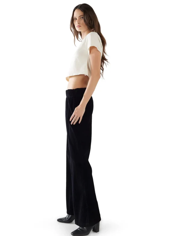 New LES TIEN Bella Bell Bottom Jet Black