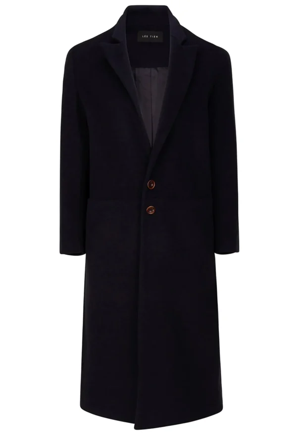 New LES TIEN Black Label Car Coat Midnight