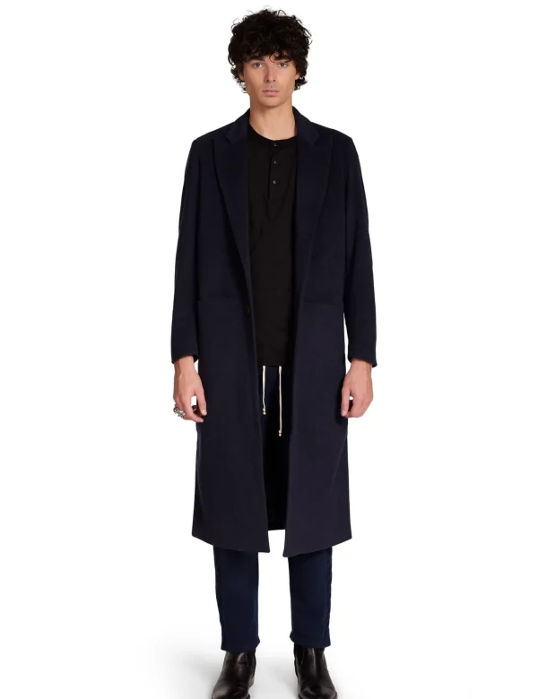 New LES TIEN Black Label Car Coat Midnight