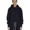 Outlet LES TIEN Cara Crop Hoodie Navy