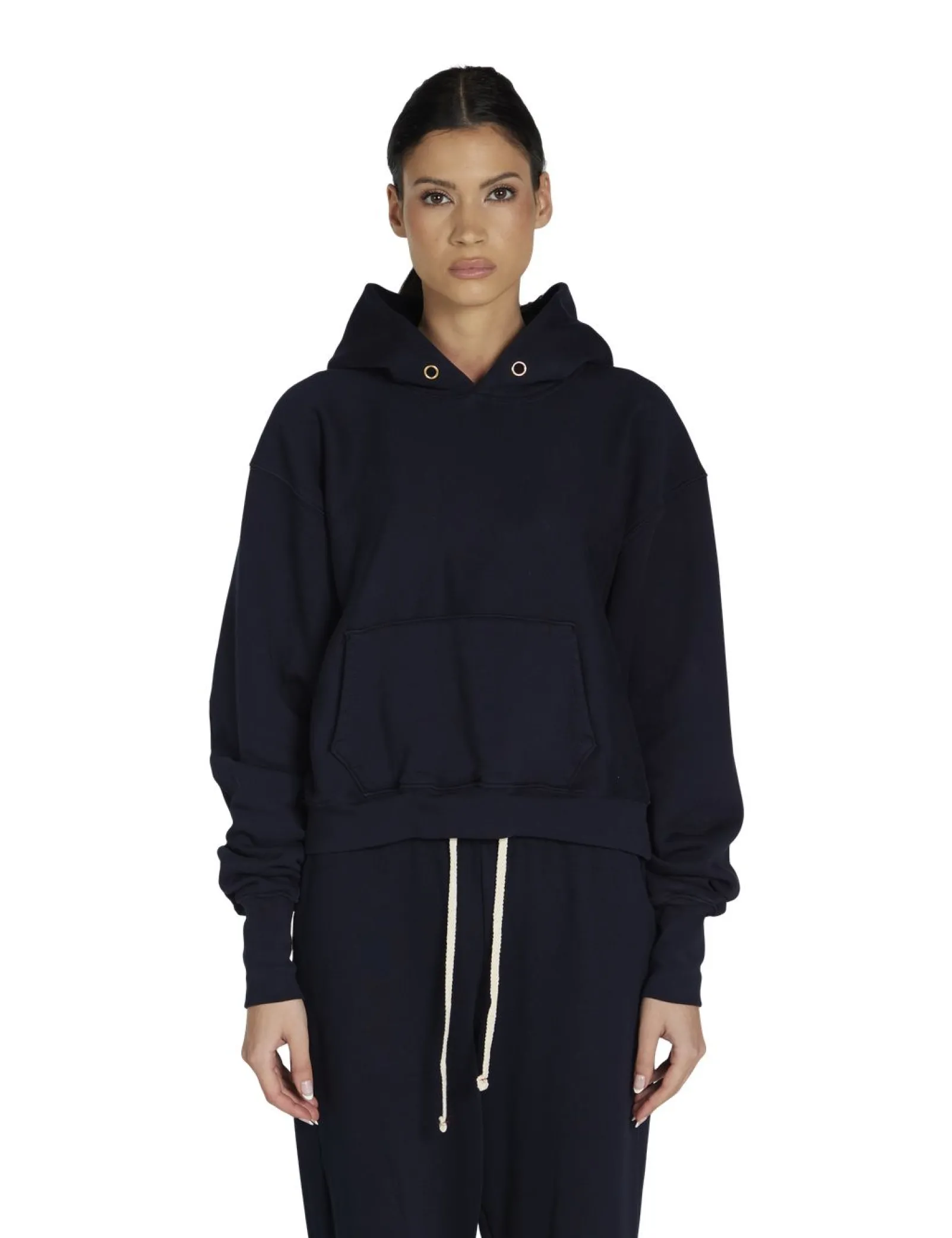 cara_crop_hoodie_0-8.webp Outlet LES TIEN Cara Crop Hoodie Navy