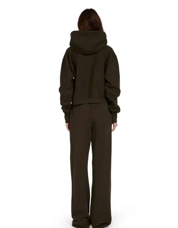 Hot LES TIEN Cara Crop Hoodie Forest