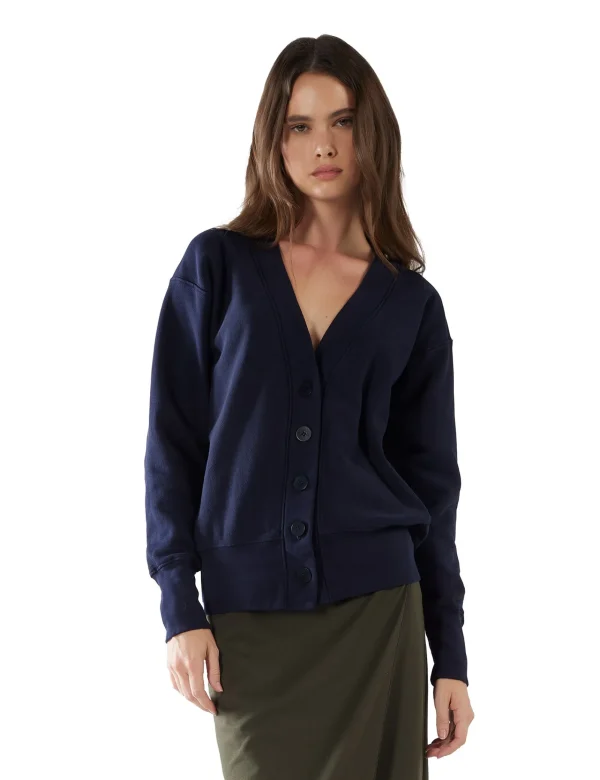Outlet LES TIEN Carly Boyfriend Cardigan Navy