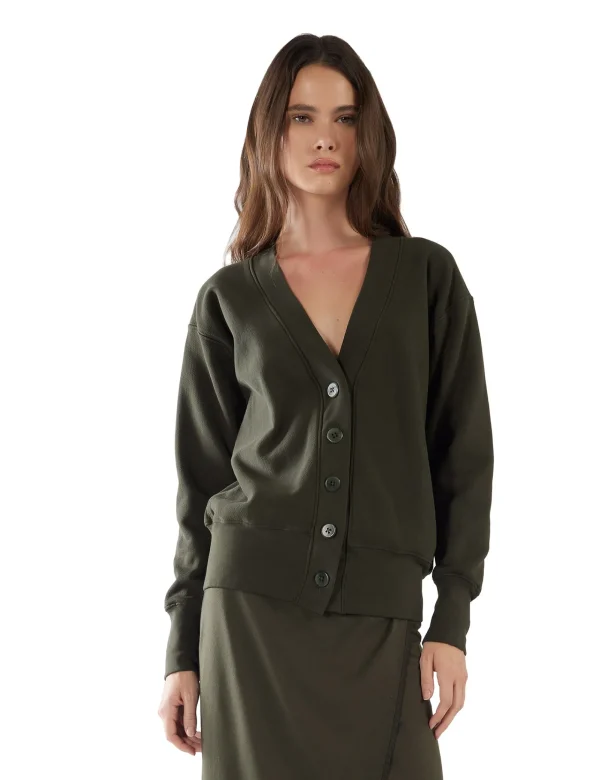 Best LES TIEN Carly Boyfriend Cardigan Forest
