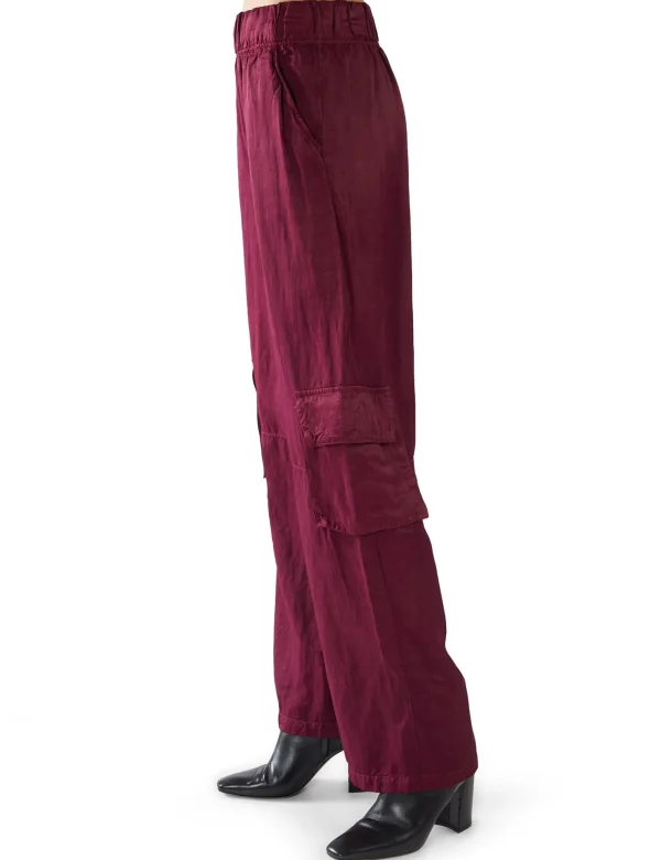 Discount LES TIEN Chandra Cargo Pant Bordeaux