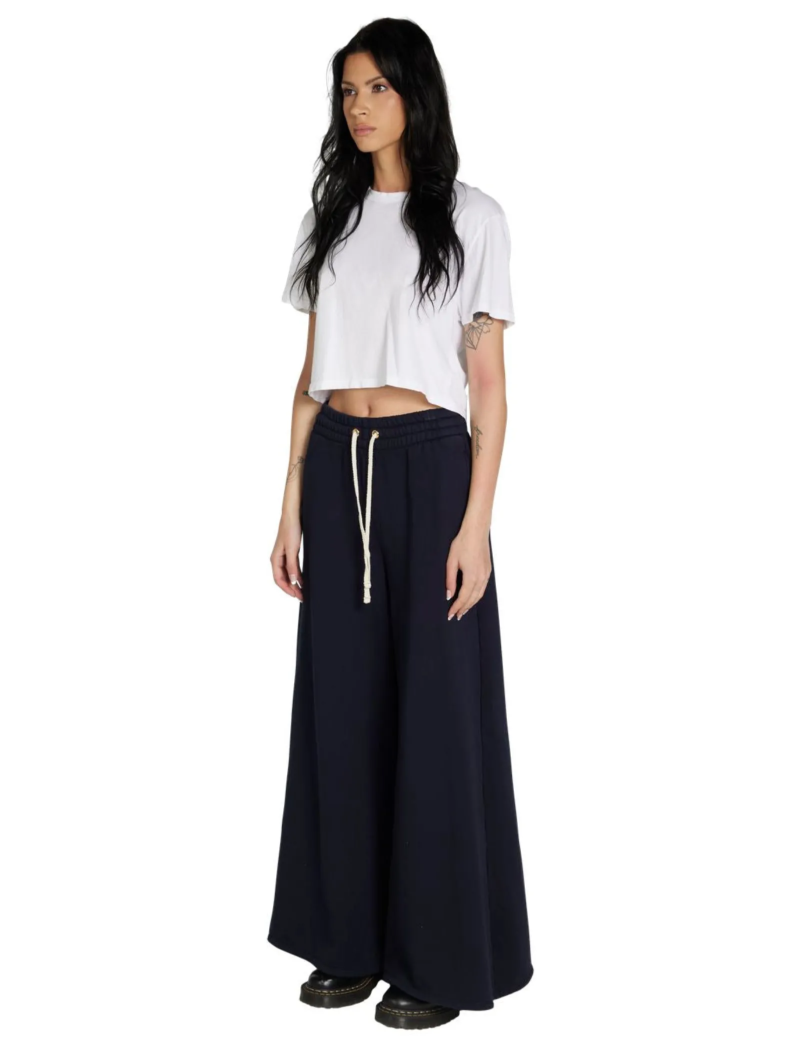 christine_flare_pant_1-2.webp Online LES TIEN Christine Flare Pant Navy