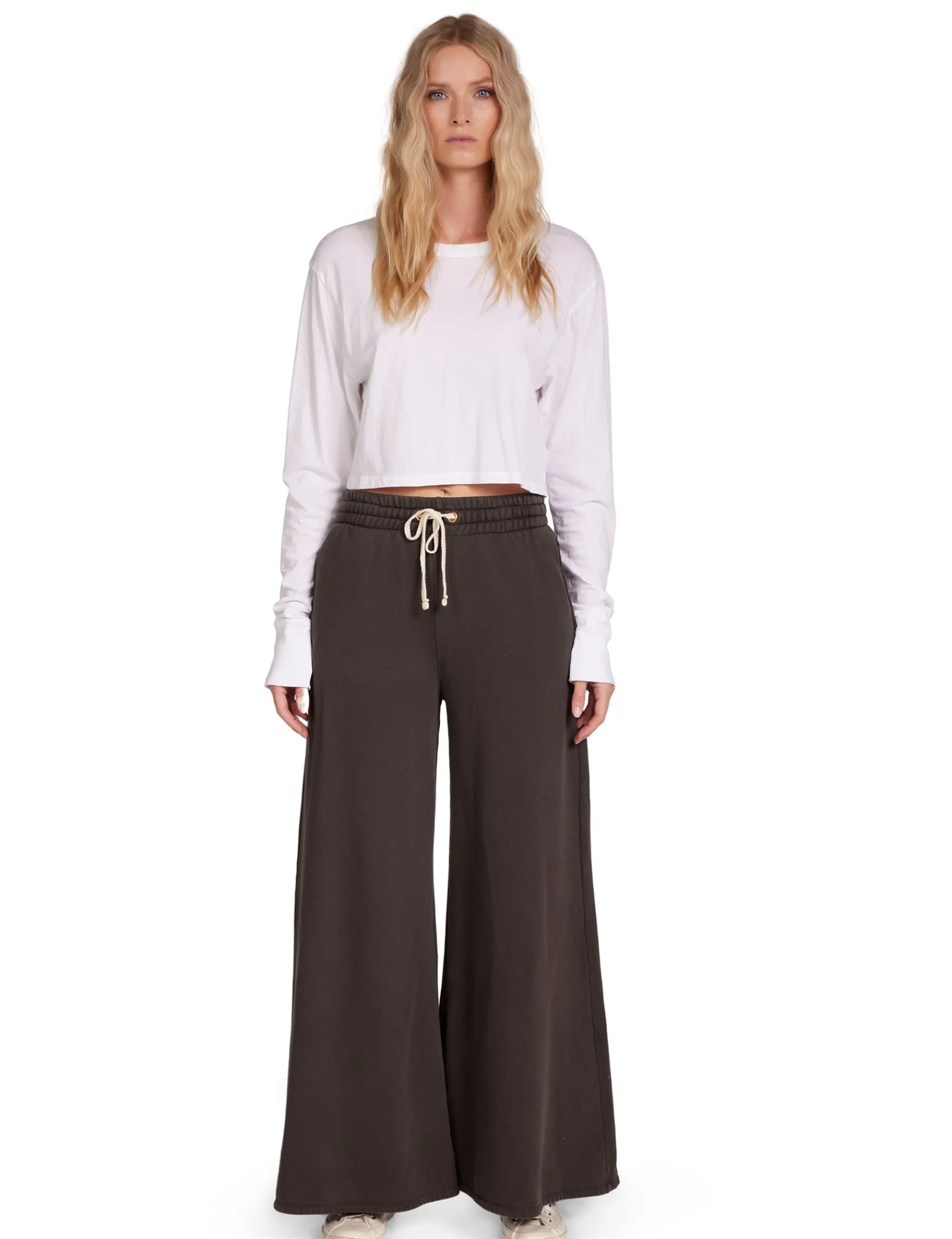 christine_flare_pant_1-3.webp Outlet LES TIEN Christine Flare Pant Vintage Black