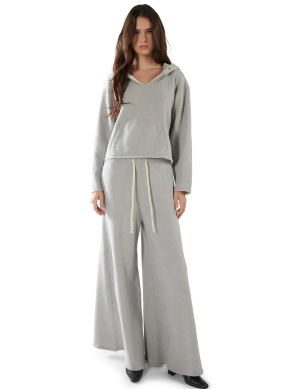 New LES TIEN Christine Flare Pant Heather Grey