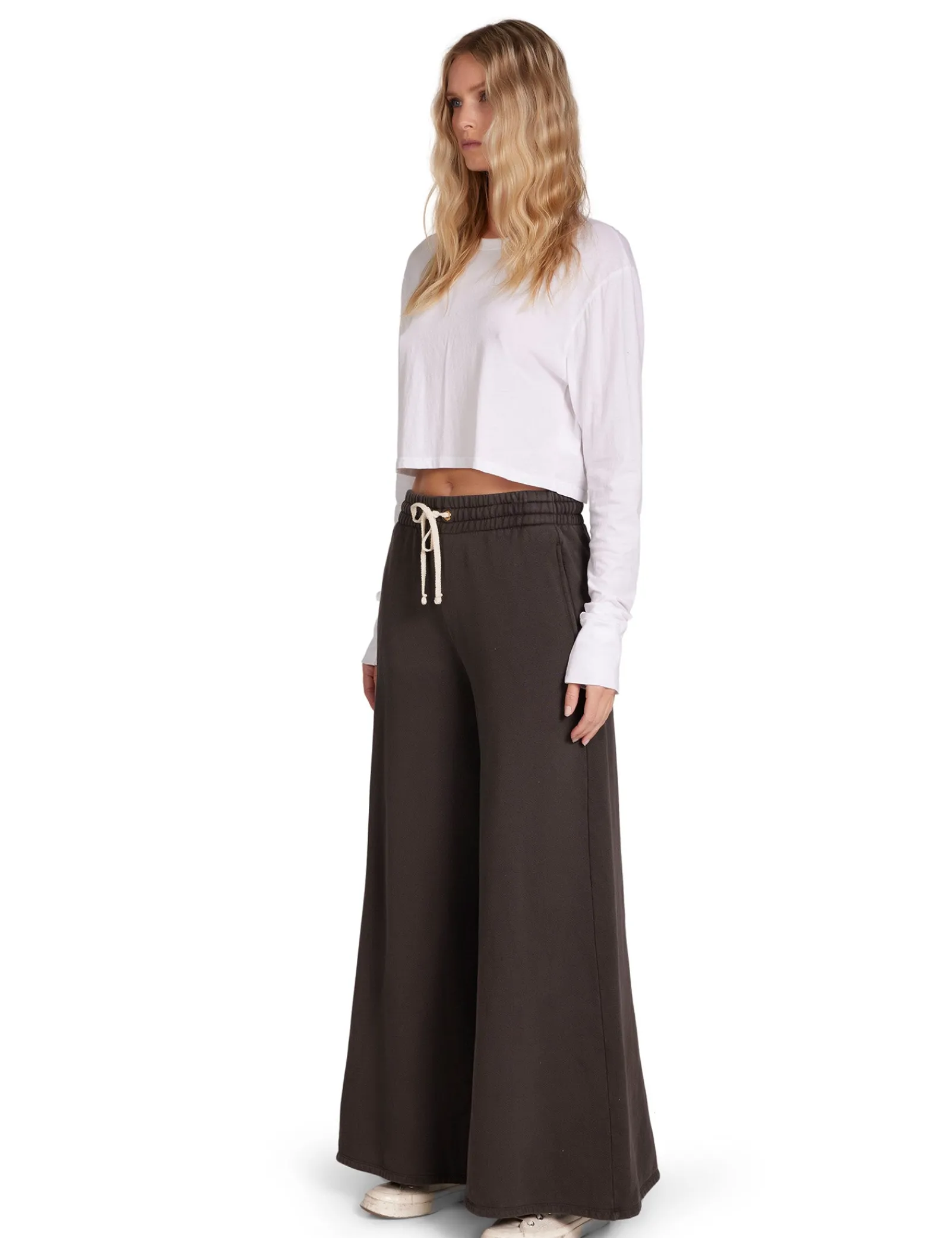 christine_flare_pant_4.webp Outlet LES TIEN Christine Flare Pant Vintage Black