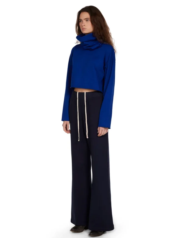 Clearance LES TIEN Coreena Crop Cowl Neck Electrico