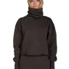 Fashion LES TIEN Corey Crop Cowl Neck Vintage Black