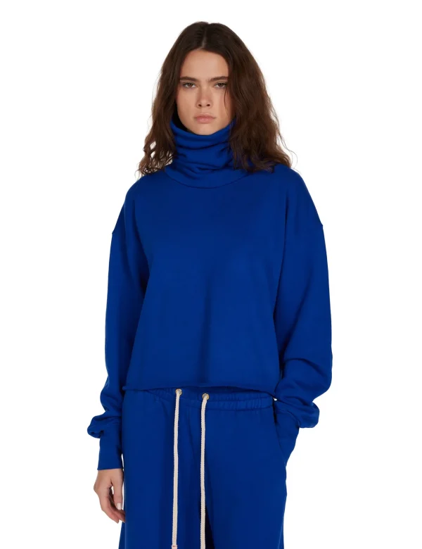 Discount LES TIEN Corey Crop Cowl Neck Electrico