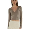 Best LES TIEN Dan Deep Long Sleeve Dove