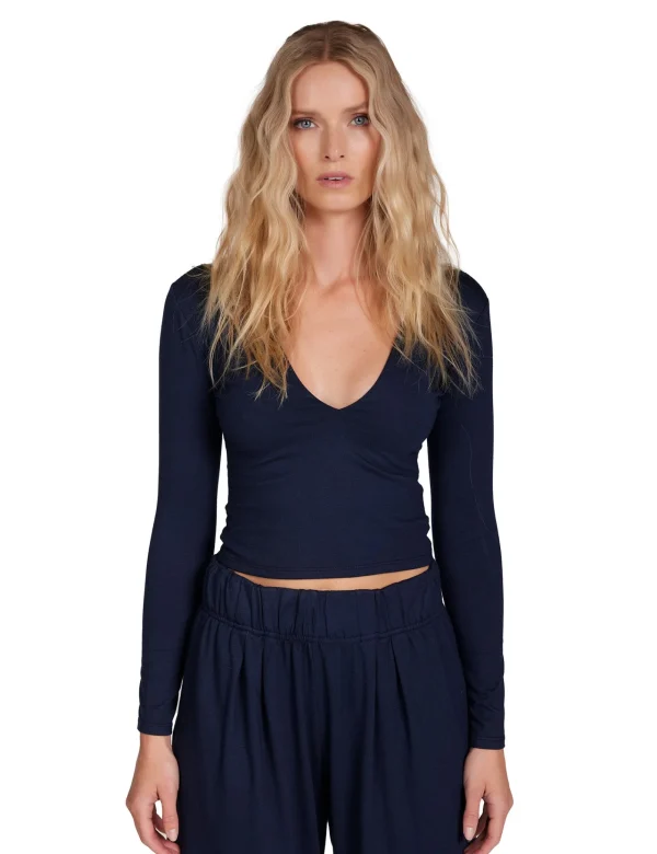 Online LES TIEN Dan Deep Long Sleeve Navy