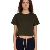 Online LES TIEN Daria Crop Tee Forest