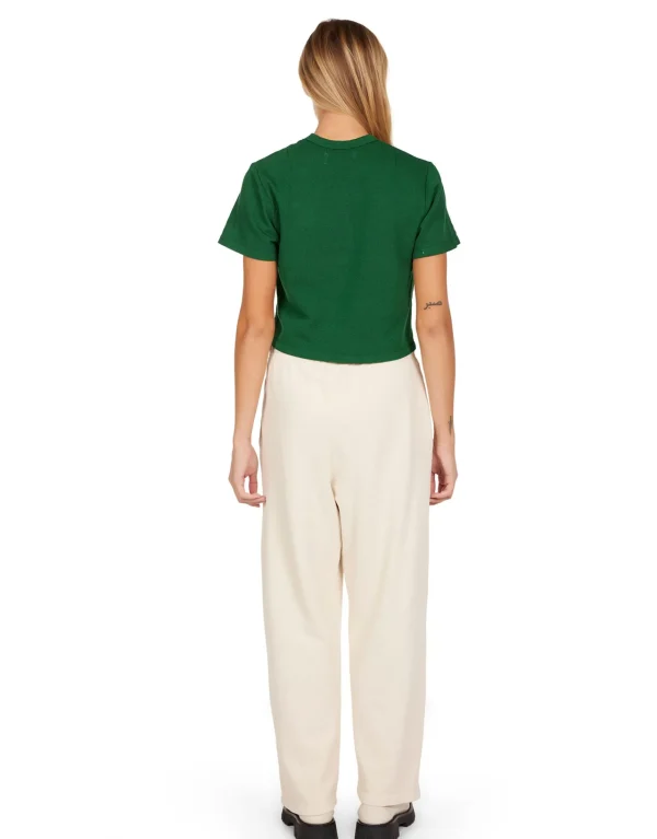 Hot LES TIEN Daria Crop Tee Verde