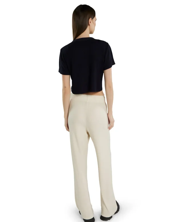 Hot LES TIEN Daria Crop Tee Jet Black