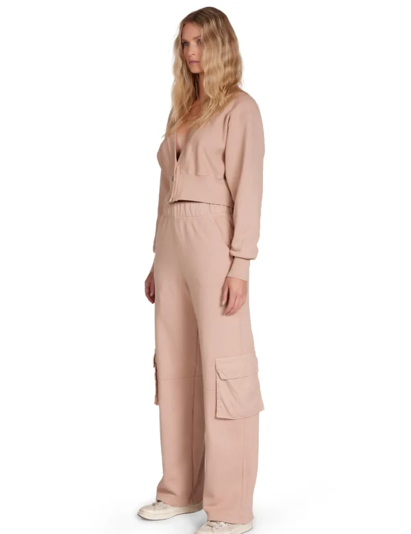 Clearance LES TIEN Diana Crop Cardigan Mauve