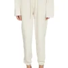 Sale LES TIEN Dylan Classic Sweatpant Ivory