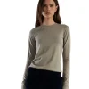 Fashion LES TIEN Fiona Fitted Long Sleeve Dove