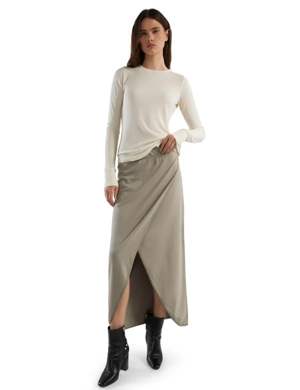 New LES TIEN Fiona Fitted Long Sleeve Ivory