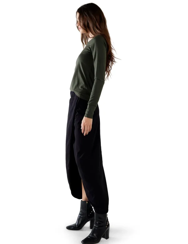 Fashion LES TIEN Fiona Fitted Long Sleeve Forest