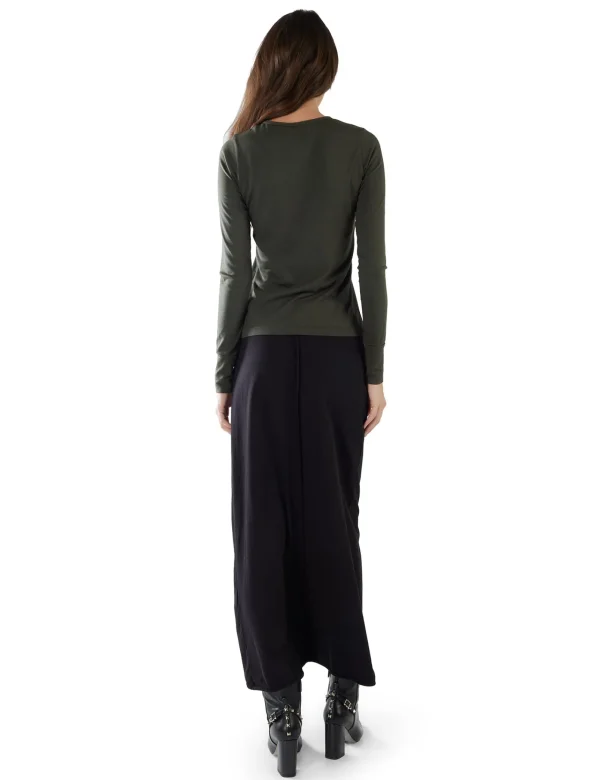 Fashion LES TIEN Fiona Fitted Long Sleeve Forest