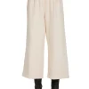Clearance LES TIEN Ginny Gaucho Crop Pant Ivory
