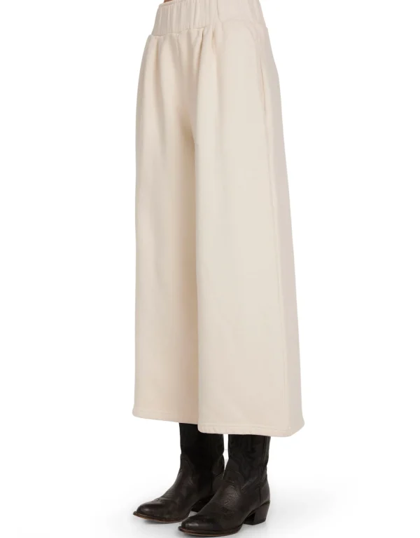 Clearance LES TIEN Ginny Gaucho Crop Pant Ivory