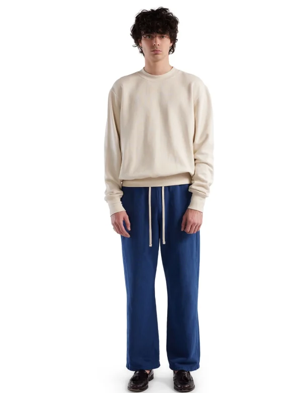 Online LES TIEN Heavyweight Banded Polo Mock Neck Ivory