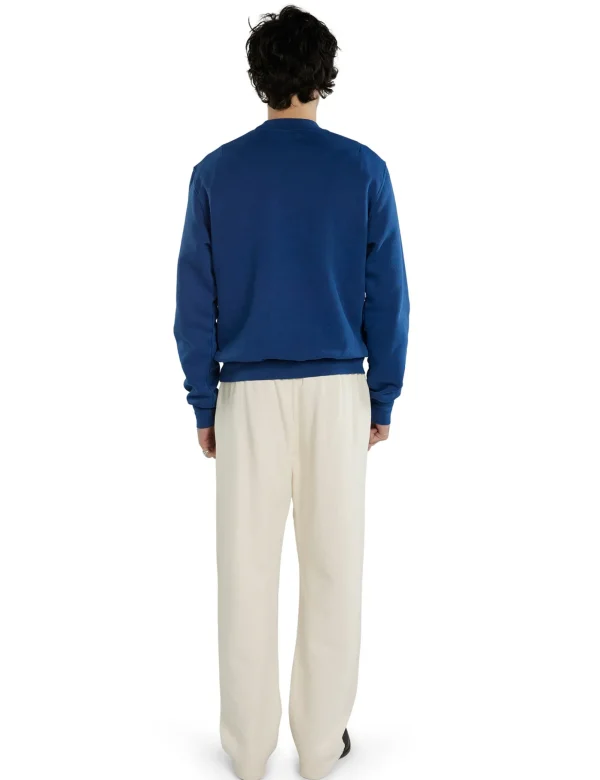 Online LES TIEN Heavyweight Banded Polo Mock Neck Washed Blue 42
