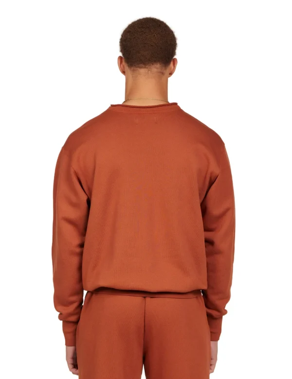 Discount LES TIEN Heavyweight Banded Roll Neck Cedar