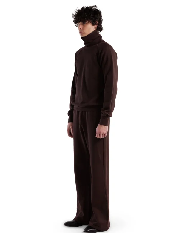 Sale LES TIEN Heavyweight Bell Bottom Washed Brown Fig