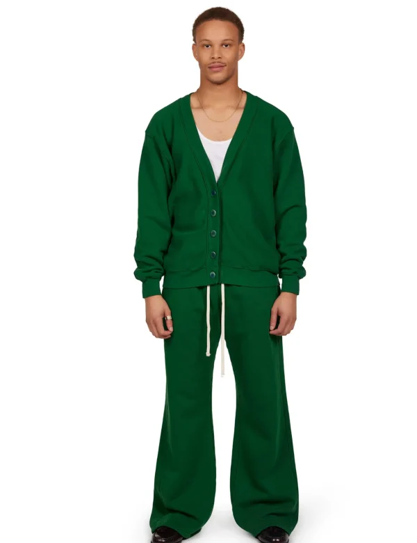 Best LES TIEN Heavyweight Cardigan Washed Verde