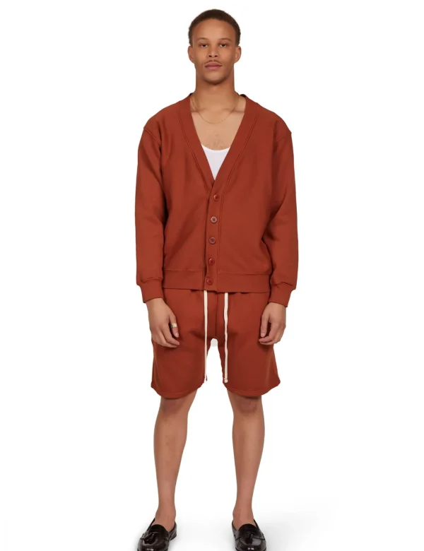 Online LES TIEN Heavyweight Cardigan Cedar