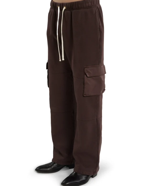 Discount LES TIEN Heavyweight Cargo Pant Washed Brown Fig