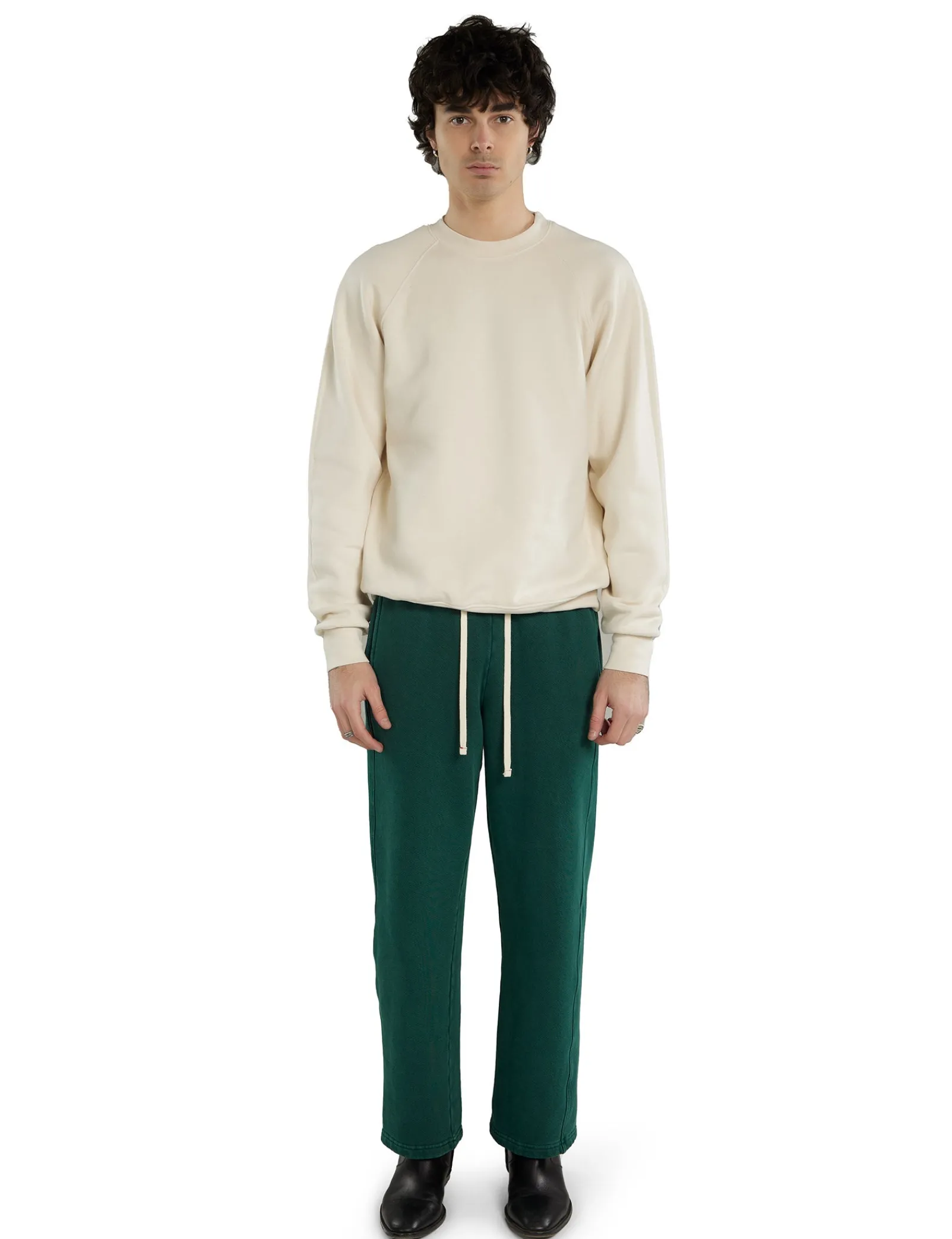 heavyweight_classic_pant_1.webp Discount LES TIEN Heavyweight Classic Pant Washed Emerald