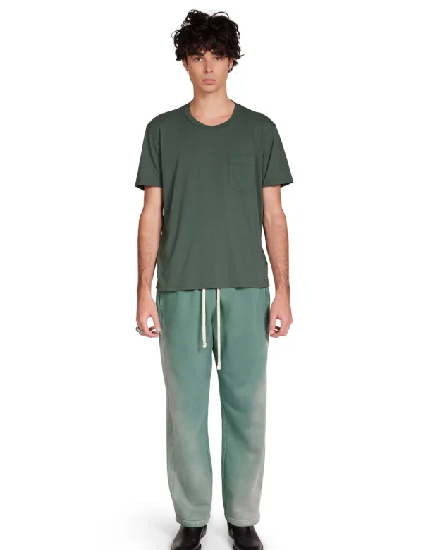 Sale LES TIEN Heavyweight Classic Pant Sunfaded Dark Moss