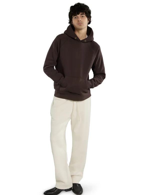 Fashion LES TIEN Heavyweight Classic Raglan Hoodie Washed Brown Fig